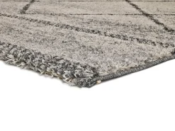Atticgo Tapis intérieur gris rectangulaire éthnique 133x190 cm KASBAH