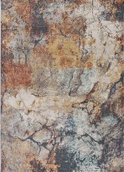 Atticgo Tapis intérieur multicolore rectangulaire abstrait 120x170 cm PARMA* Tapis Pour Salon