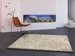 Atticgo Tapis intérieur multicolore rectangulaire éthnique 133x190 cm KASBAH* Tapis Persan Et Berbère