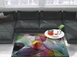 Atticgo Tapis intérieur multicolore rectangulaire moderne 120x170 cm COLORS* Tapis Intérieur|Tapis Pour Salon