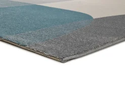 Atticgo Tapis intérieur multicolore rectangulaire géométrique 140x200 cm MONIC* Tapis Intérieur|Tapis Pour Salon