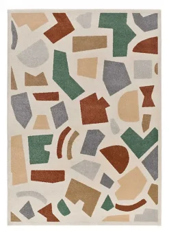 Outlet Atticgo Tapis intérieur multicolore rectangulaire géométrique 200x290 cm BERUTI