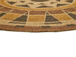 Best Atticgo Tapis intérieur multicolore rond ethnique diam.120 cm TONGA