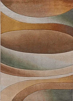 Sale Atticgo Tapis intérieur multicolore rectangulaire abstrait 160x230 cm SORA