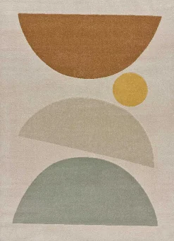 Atticgo Tapis intérieur multicolore rectangulaire scandinave 120x170 cm DOMUS* Tapis Persan Et Berbère