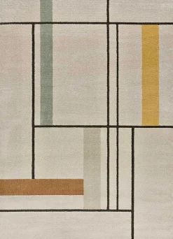 Atticgo Tapis intérieur multicolore rectangulaire scandinave 160x230 cm DOMUS* Tapis Persan Et Berbère