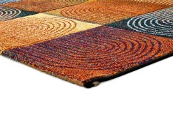 Atticgo Tapis intérieur multicolore rectangulaire géométrique 140x200 cm SYBIL