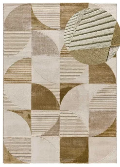 Atticgo Tapis intérieur multicolore rectangulaire géométrique 140x200 cm MELFI* Tapis Pour Salon