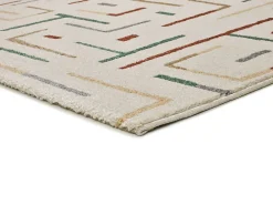 Atticgo Tapis intérieur multicolore rectangulaire géométrique 133x190 cm BERUTI* Tapis Pour Salon
