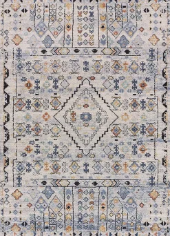 Atticgo Tapis intérieur multicolore rectangulaire éthnique 120x170 cm MABEL* Tapis Persan Et Berbère