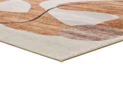 Atticgo Tapis intérieur orange rectangulaire abstrait 160x230 cm CLASS* Tapis Pour Salon