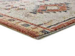Atticgo Tapis intérieur rouille rectangulaire éthnique 120x170 cm PARMA* Tapis Persan Et Berbère|Tapis Pour Salon