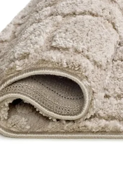 Atticgo Tapis intérieur taupe rectangulaire scandinave avec relief 190x285 cm JUNO* Tapis Pour Salon