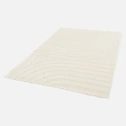 Sweeek Tapis intérieur motifs arches. poils ras 160 x 230cm crème - Blake