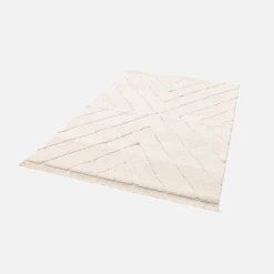 New Sweeek Tapis intérieur tufté avec légers reliefs crème. 120 x 170cm