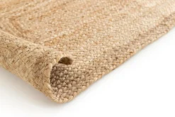 GoodHome Tapis jute Melua 120 x 170 cm* Tapis Jute Et Naturel|Tapis Pour Chambre