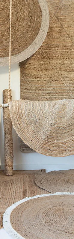 Discount Deko & Co Tapis jute naturel rond Deco&Co Ø160cm