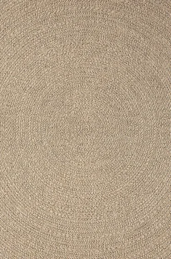 Discount The Carpet Tapis Kansas extérieur intérieur cercle - Nature - 140 x 200 cm
