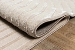 The Carpet Tapis Knight 3D moderne brillants, Beige, 200 x 290 cm