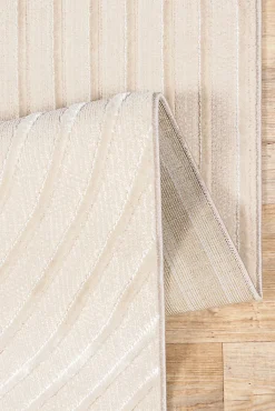 The Carpet Tapis Knight 3D moderne brillants, Beige, 200 x 290 cm