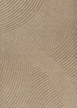 Discount The Carpet Tapis Kos extérieur moderne, Nature, 80 x 250 cm