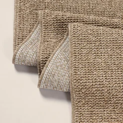 Discount The Carpet Tapis Kos extérieur moderne intemporel, Nature, 80 x 250 cm