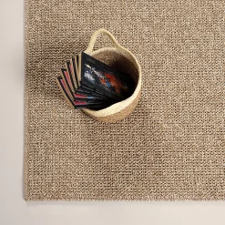 Discount The Carpet Tapis Kos extérieur moderne intemporel, Nature, 80 x 250 cm