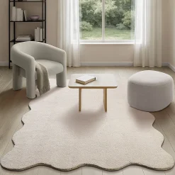 Sale The Carpet Tapis lavable antidérapant - beige - 120 x 160 cm - RELAX