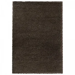 Unamourdetapis Tapis longs poils shaggy tissé motif uni UNI B, Marron* Tapis Uni