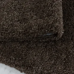 Unamourdetapis Tapis longs poils shaggy tissé motif uni UNI B, Marron* Tapis Uni