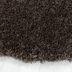 Unamourdetapis Tapis longs poils shaggy tissé motif uni UNI B, Marron* Tapis Uni