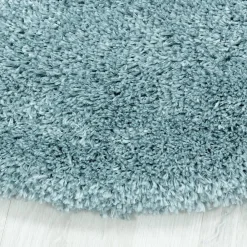 Unamourdetapis Tapis longs poils shaggy tissé motif uni UNI B, Bleu* Tapis Pour Chambre