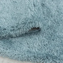 Unamourdetapis Tapis longs poils shaggy tissé motif uni UNI B, Bleu* Tapis Pour Chambre