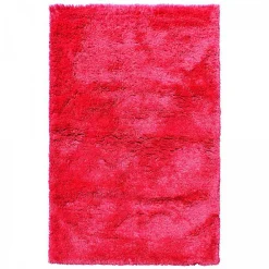Unamourdetapis Tapis longs poils shaggy fait main motif uni LUXE, fuchsia* Tapis Intérieur|Tapis Uni