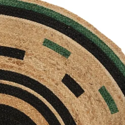 Atmosphera Créateur D'Intérieur Tapis Malakite jute noir D120cm - Atmosphera* Tapis Pour Chambre