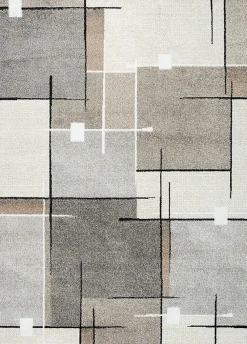 The Carpet Tapis Pearl moderne salon découpe contour, Beige, 80 x 140 cm* Tapis Intérieur