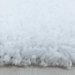 Unamourdetapis Tapis poils longs shaggy tissé motif uni UNI I, Blanc* Tapis Uni