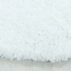 Unamourdetapis Tapis poils longs shaggy tissé motif uni UNI I, Blanc* Tapis Uni