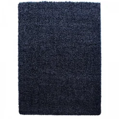Sale Unamourdetapis Tapis poils longs shaggy tissé motif uni UNI L, Bleu marinne