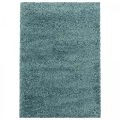 Unamourdetapis Tapis poils longs shaggy tissé motif uni UNI I, Bleu* Tapis Uni