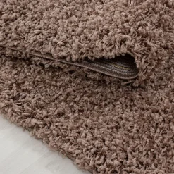 Best Unamourdetapis Tapis poils longs shaggy tissé motif uni UNI L, Mocca