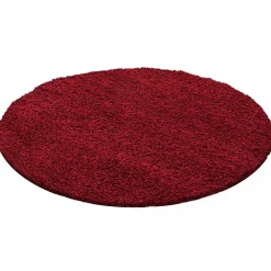 Unamourdetapis Tapis poils longs shaggy tissé motif uni UNI L, Rouge* Tapis Uni