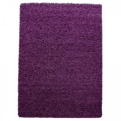 Unamourdetapis Tapis poils longs shaggy tissé motif uni UNI L, Violet* Tapis Pour Chambre