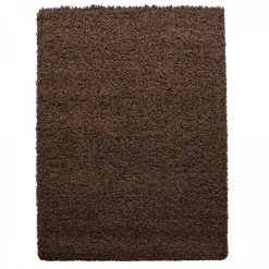 Unamourdetapis Tapis poils longs shaggy tissé motif uni UNI L, Marron* Tapis Intérieur