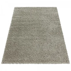 Unamourdetapis Tapis poils longs shaggy tissé motif uni UNI I, Beige* Tapis Uni