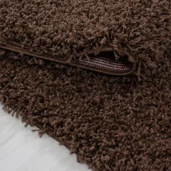 Unamourdetapis Tapis poils longs shaggy tissé motif uni UNI L, Marron* Tapis Uni