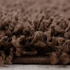 Unamourdetapis Tapis poils longs shaggy tissé motif uni UNI L, Marron* Tapis Uni
