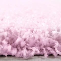 Sale Unamourdetapis Tapis poils longs shaggy tissé motif uni UNI L, Rose