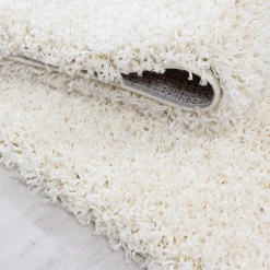 Unamourdetapis Tapis poils longs shaggy tissé motif uni UNI L, Crème* Tapis Uni