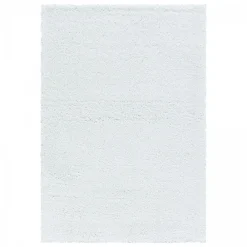 Unamourdetapis Tapis poils longs shaggy tissé motif uni UNI B, Blanc* Tapis Uni